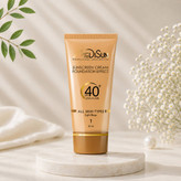 کرم پودر مدیسان مدل For All Skin SPF40 Light Beige حجم میلی لیتر